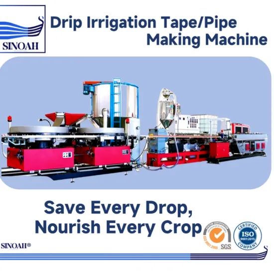 High Speed Drip Irrigation Tape Making Machinery Condition New Origin Tianjin Trademark Sinoah Shipment Cotainer Screw Single Screw - Image 1