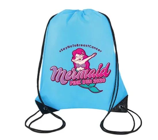 Promotional Drawstring Backpack Customize Polyester Drawstring Gift Bag - Image 4