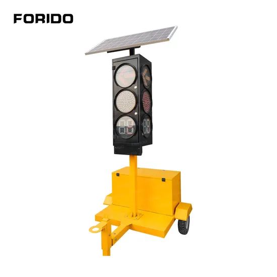 Solar-Powered Mobile Traffic Signal Light, Light-Emitting Diode Portable LED Traffic Light - Image 6
