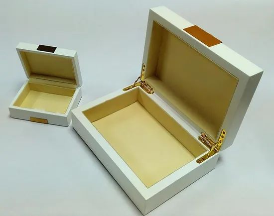 White Matt Jewelry/Storage Wooden Box - Image 3