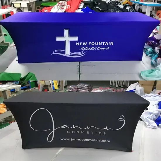 Hot Sale Medium Custom Trade Shows Events Party Decoration Table Cloth Tablecover - Image 2