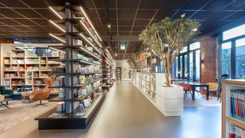 Library Interior Designing Partitioning Partition Lighting Sufficient Light Seating Arrangement Proper Sitting - Image 1