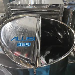 Factory Price SS316 Movable Storage Tanks Milk Storage Container Drums Pail Metal Honey Sterile Water Storage Tank Making Machine - Image 2
