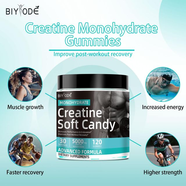 OEM ODM custom private label formula sport nutrition supplement creatine monohydrate soft candy gummies - Image 8