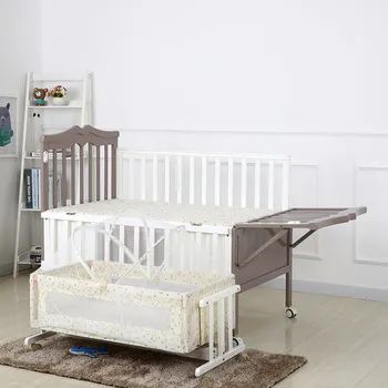 Easy Assemble Functional Convertible Baby Rocker Bed Crib MOQ 100 Logo Yes Sample Yes OEM/ODM Yes Swing Swing Style - Image 4
