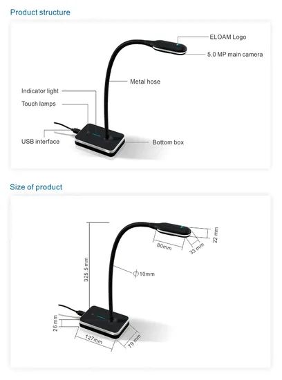 Teaching Equipment Gooseneck Design High Speed HDMI Visualizer - Image 6