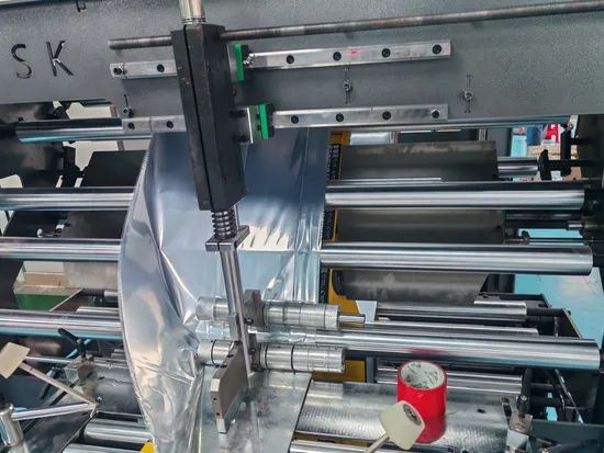 Middle Sealing Side Sealing Pouch Making Machine for Plastic Tea Bag - Image 2