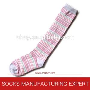100% Comb Cotton Lovely Knee High Socks Model NO. UBUY-130 Thickness Normal Production Capacity 50, 000pairs/Day Fast Production OEM Packing - Image 1