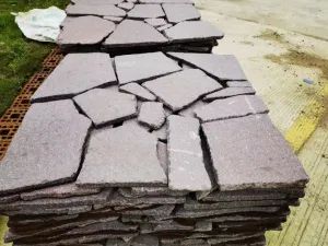 Red Granite Random Stone Flooring Paving Steping Stone for Garden - Image 1