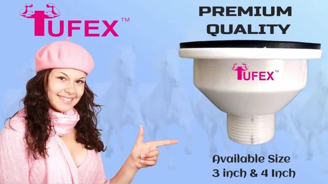 4 Inch PVC Sink Coupling Size 4 Inch Color White Material PVC Weight 120 gm Dimension 4 inch Thread Size 1.25 I Deal In New - Image 3