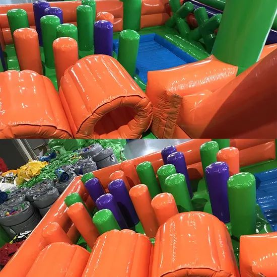 Kids Outdoor Obstacle Course Inflatable Theme Park Inflatable Land Playground - Image 4