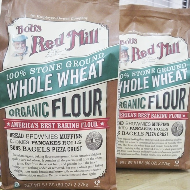 Baker's Choice Bobs Red Mill Whole Wheat Organic Flour Baking Flour 1lb , 5Lb Flour BAGS On Sale - Image 3