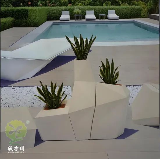 European Style Country Style Fiberglass Flower Pots - Image 1