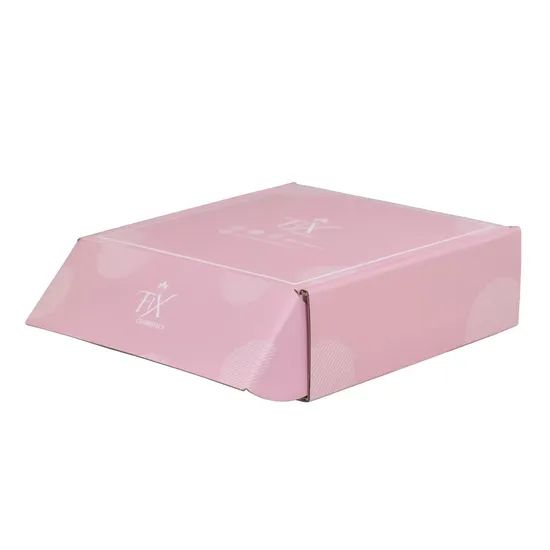 Custom Printed Gradient Pink Corrugated Mailer Box Shipping Packaging Carton - Image 4