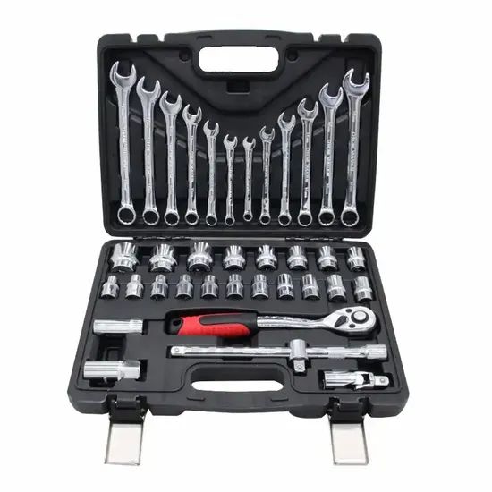 Wholesale Household Auto Repair 37PCS Heavy Duty Socket Wrenches Set Hand Tools Set - Image 2
