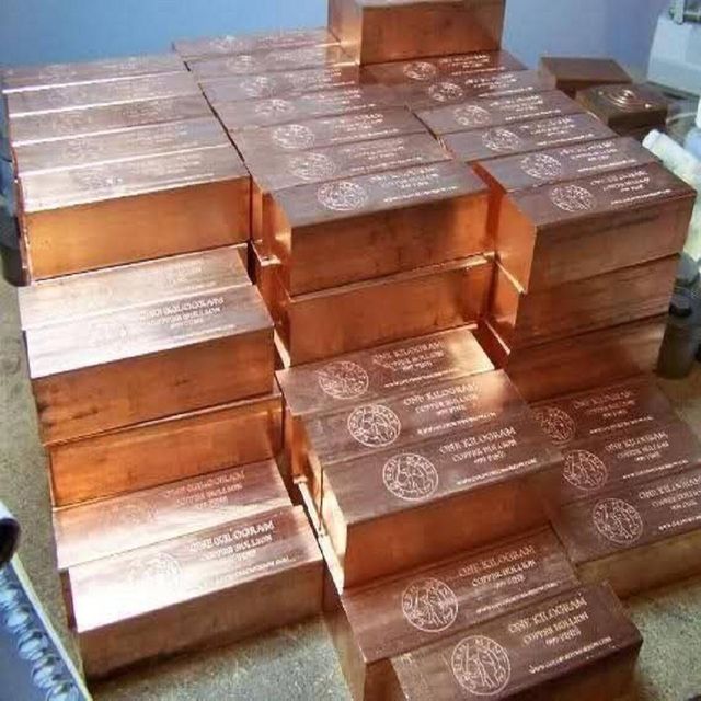 High Purity 99.999% Pure Copper Ingots High Tensile Strength Non-Alloy Rectangular Shape - Image 1