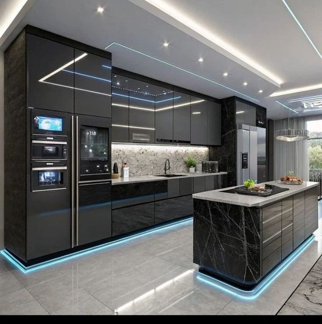 Modular Kitchen Service Kitchen Type All Shutter Finish All Kitchen Layout All Cabinet Core Material All Hardware Brands Kessebohmer, Hettich, Ebco, Blum, Hafele, Grass, - Image 5