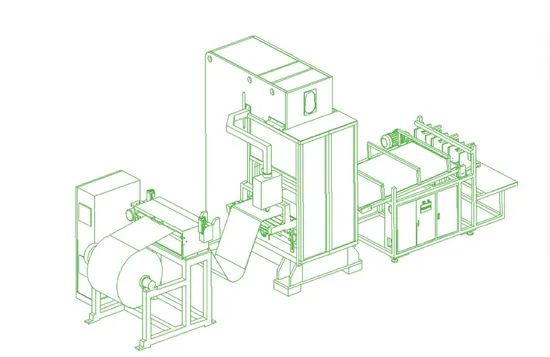 Semi-Automatic Aluminum Foil Lunch Box Production Line (manual stacking) - Image 3