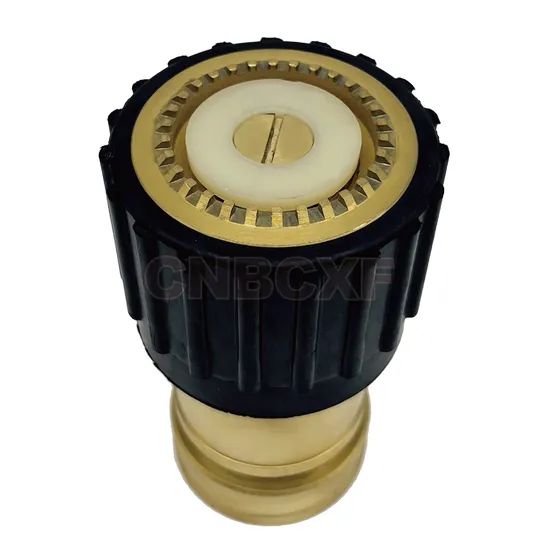 Versatile Fire Hose Nozzle with Heavy-Duty Couplings Included - Image 1