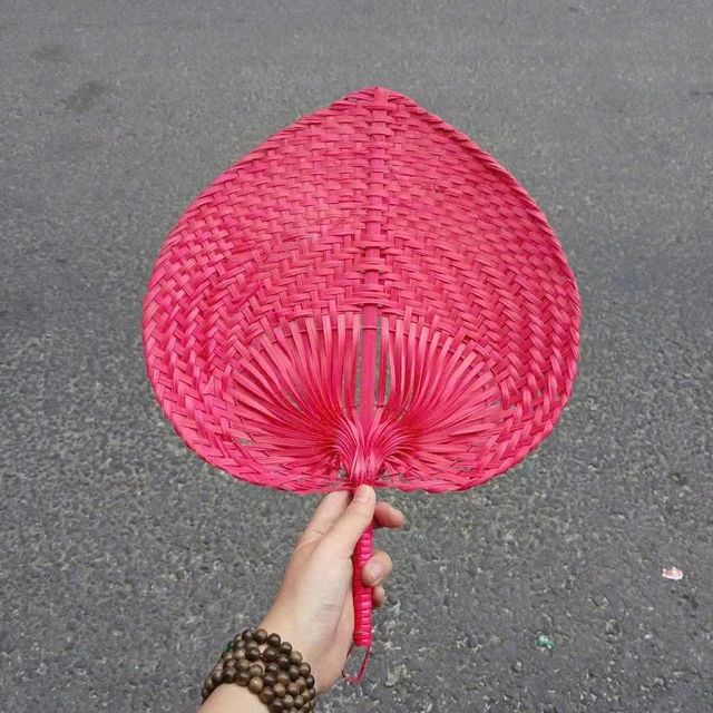 100% Handmade Bamboo Woven Fans - Image 3