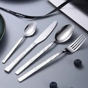Rose Gold Knife Fork Spoon Creative Design Cutlery Set Origin China Model NO. CX058 Occassion Hotel Color Multicolor HS Code 8215200000 - Image 2