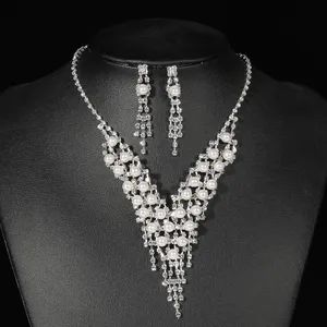 Good Quality Hoyon Gemstone Jewelry Set Royal Blue Red Colorful Diamond Rhinestone - Image 5
