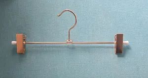 Golden Coat Metal Pants Hangers Clothing Rack Space Saving Metal Type Iron Thickness 0.5cm HS Code 7323990000 Technics Injection - Image 2