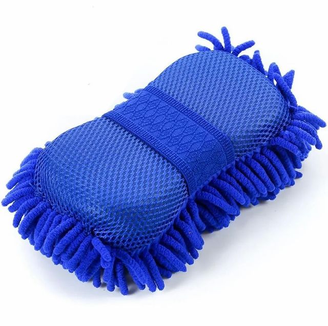 CAR WASH CLEANING SPONGE Color Blue Weight 65 gm Material Microfiber Texture Sponge-like Dimensions 26*15*5CM Accessory Type Wash - Image 1