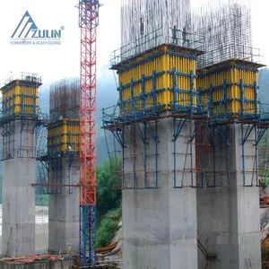 Steel Wood Construction Forms Doka Climbing Formwork Origin China Trademark ZULIN Certification ISO Specification Q235 Material Steel - Image 3