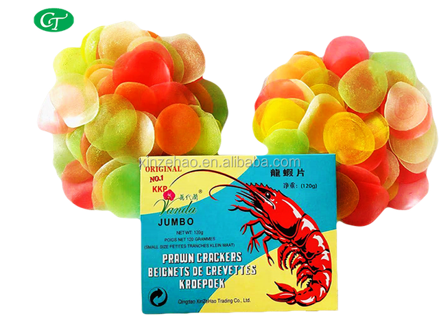 Prawn Crackers 200g Colorful Uncooked Dried Prawn Crackers Color Red Content no Address no Taste Salty Texture CRISPY Ingredients - Image 3