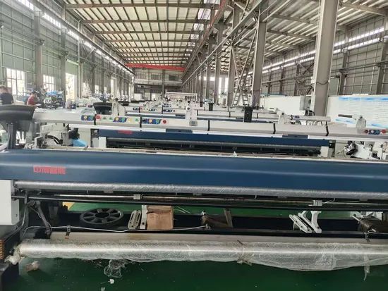 in Stock Glass Fiber Filament Net Machine High Speed Rapier Loom Weaving Textile Machine Shuttless Power Loom Electronic Dobby - Image 1