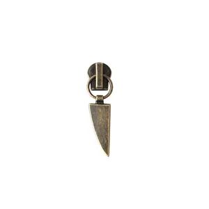 Non Lock Slider Antique Brass for Zippers - Image 1