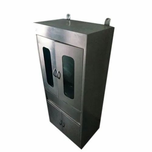 Stainless Steel SS Garment Cabinet Width 2.5 Feet Height 4.5 Feet Material Grade 304 Material Stainless - Image 1