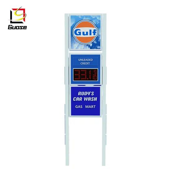 Solar Road Directional Pylon Sign for Gas Station in LED Displays - Image 3