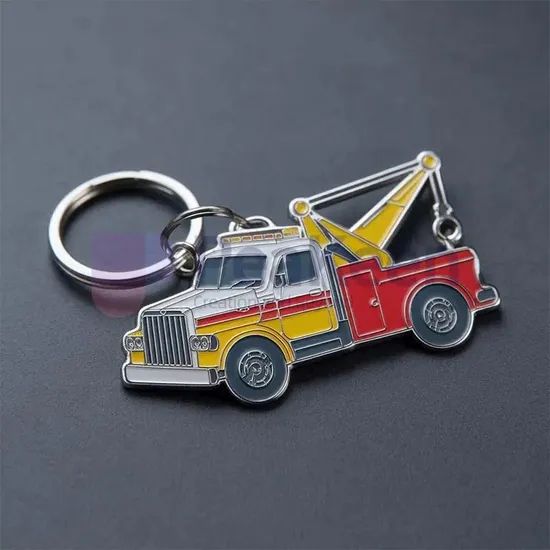 Metal Trucks Logo Designing Keychains Promotional Key Chains Keyrings Key Ring - Image 1