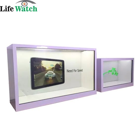 55-Inch Android Windows OS Ultra HD Smart Ai Virtual Reality LCD Interactive Touch Screen Transparent 3D Holographic Showcase Display - Image 3