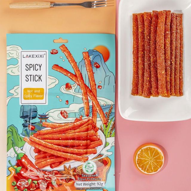 LAKEXIXI Grain Snacks Latiao Spicy Strips Halal Chinese Weight 26g Form China Weight (kg) 92g Type Grain Snacks Packaging Type Bag - Image 4