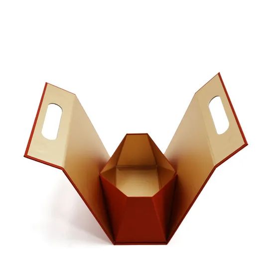 New Design Personalized Magnetic Folding Textured Cardboard Paper Packaging Box Triangular Gift Perfume Box - Image 3