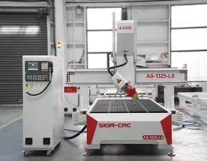 Double Spiral Machining Engraving Machine 4 Axis CNC Router Suitable for Furniture MDF Board and Other Industries - Image 2