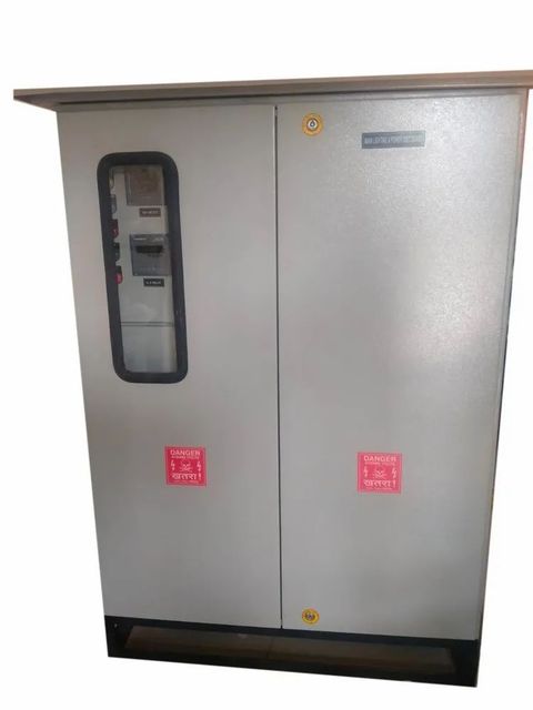 Panel Automation Cabinet Color Grey Shape Rectangle Material Mild Steel Mount Type Floor Mount Surface Finish Powder - Image 1