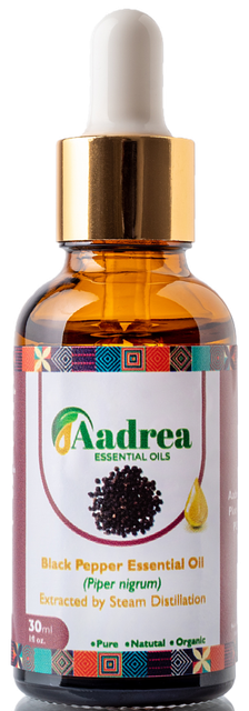 Black pepper essential oil - 100% pure natural extract of piper nigrum seeds - Image 2
