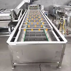 304 Stainless Steel Bubble Vegetable Fruit Washer Automatic Cleaning Machine for Food Processing Industry - Image 6