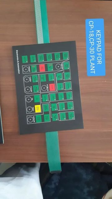 Batching Plant Operating Membrane Keyboards Color Black Key Layout Matrix Number Of Buttons 34 Size 12X10 inch (LXW) Max Supply Voltage - Image 3