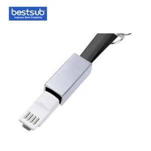 Bestsub Sublimation Portable Data Cable Keychain (Small, Black) - Image 4