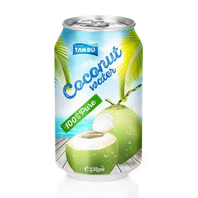 100% Pure Coconut water with Pulp 330ml can Form Other Organic No Origin Other Degree of Processing Fresh - Image 1