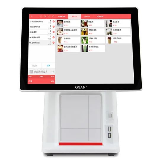 15 Inch Dual Touch Screen Monitor Cash Register POS Terminal Machine - Image 1