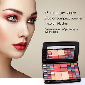 Mr37 / 48-Color Eyeshadow Palette, 2-Color Powder, 4-Color Blush Makeup Box, Eye Shadow Makeup Box - Image 2