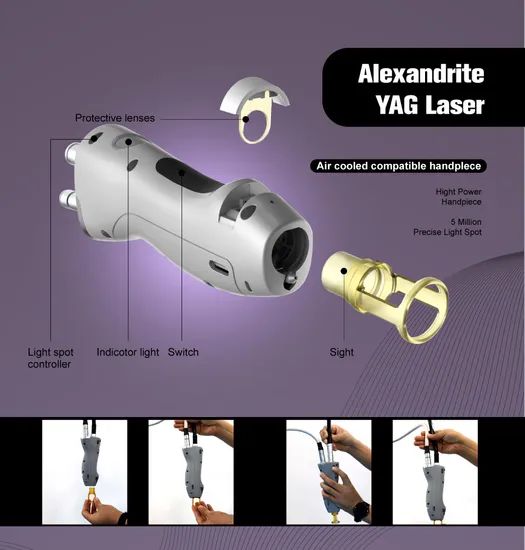 Weifang Km Alexandrite Laser 808nm 1-120J 0.5-10Hz 10x10mm 2000W 24L 2Y - Image 4