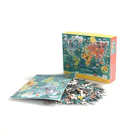 Personalized Jigsaw Puzzles Custom World Map Puzzle Spiel - Image 2