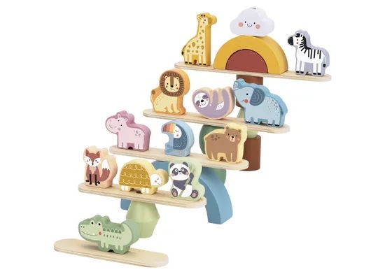 Children's Wooden Stacking Toys Animal Balance Building Blocks - Image 2